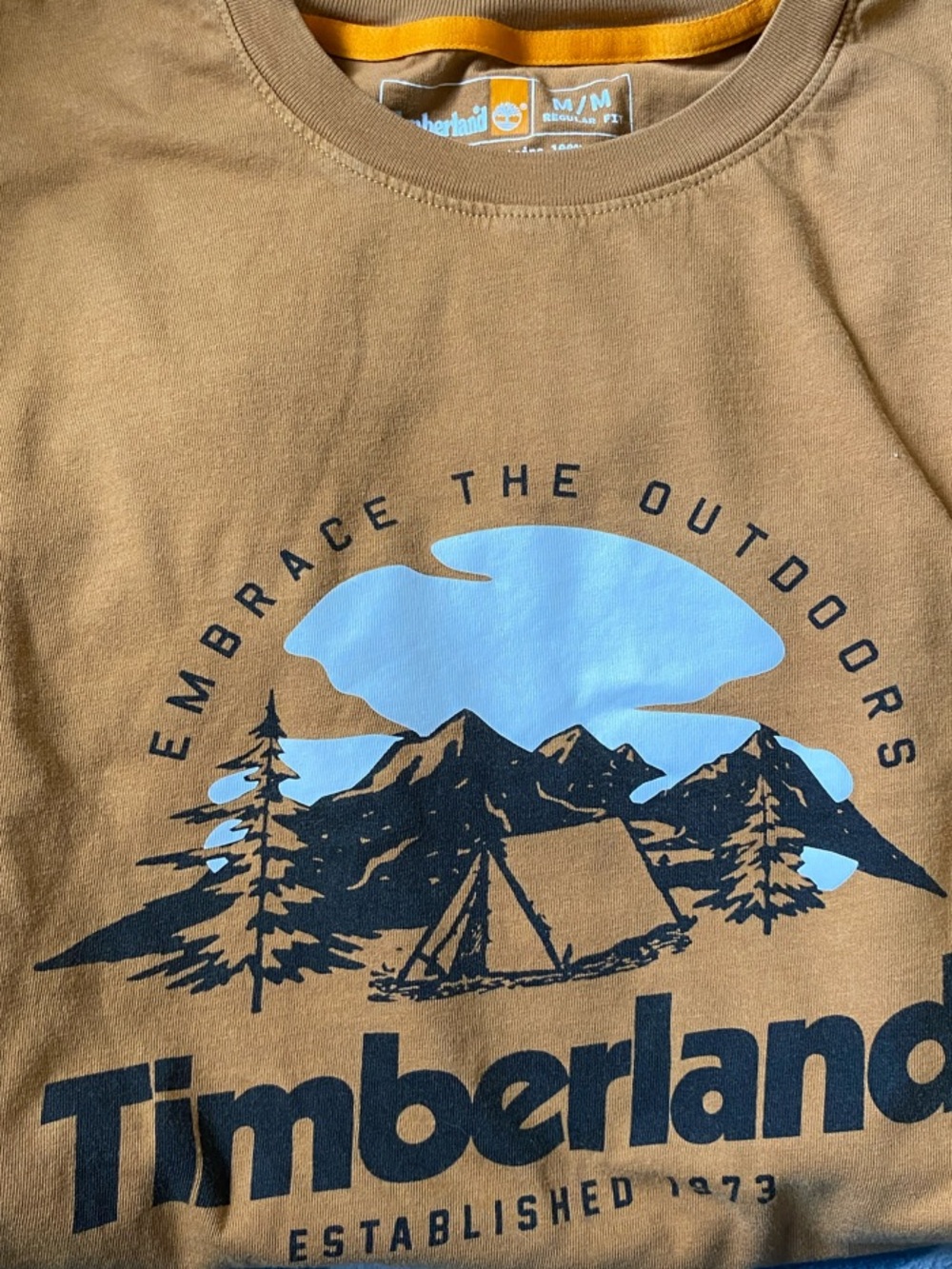 Timberland Brown Short Sleeve Tee sz Med. Excellent Preowned condition